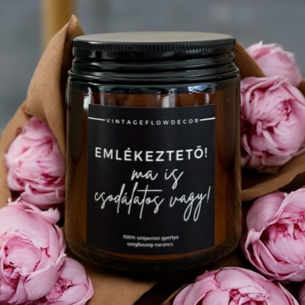 Emlékeztető .. szójaviasz gyertya