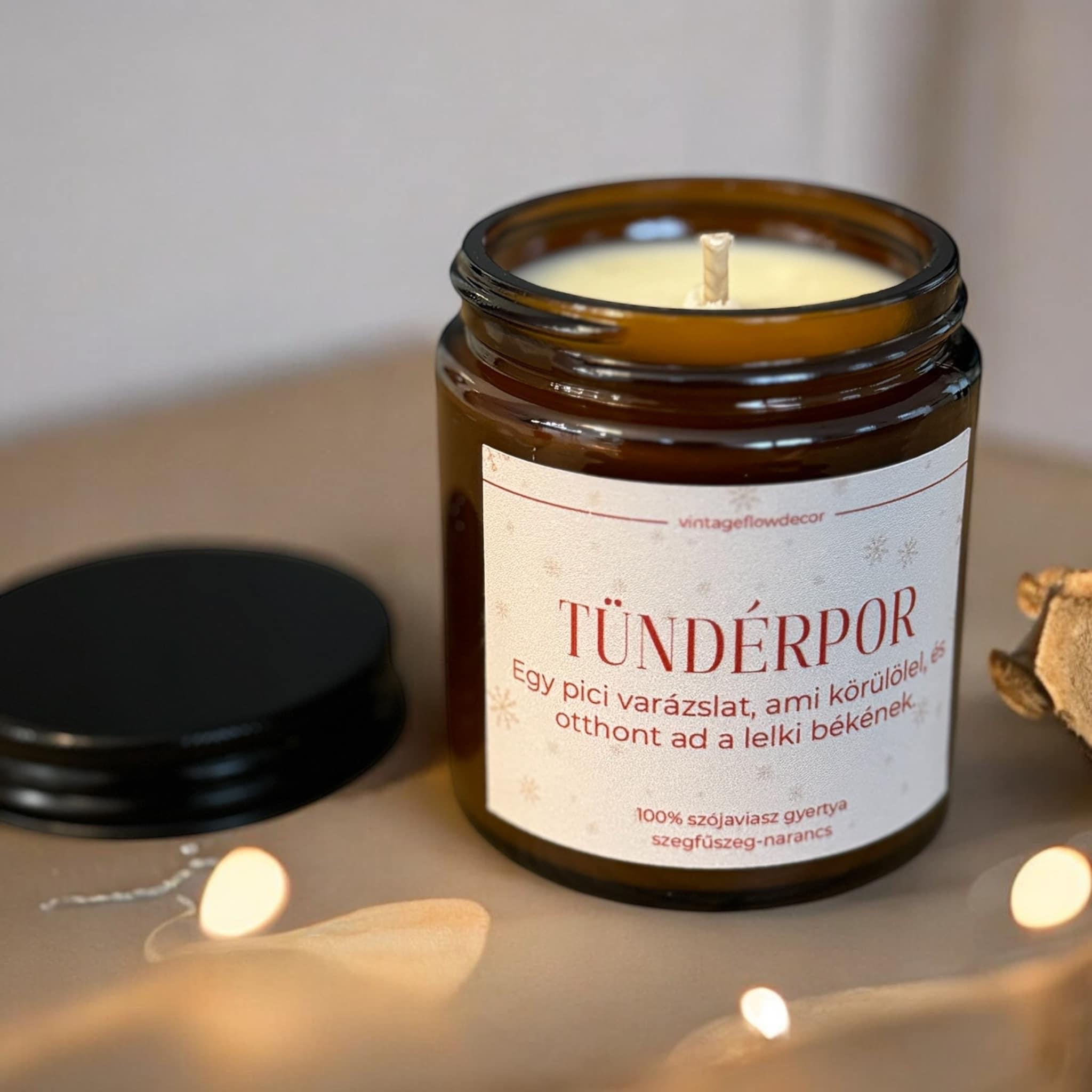 Tündérpor szójaviasz gyertya
